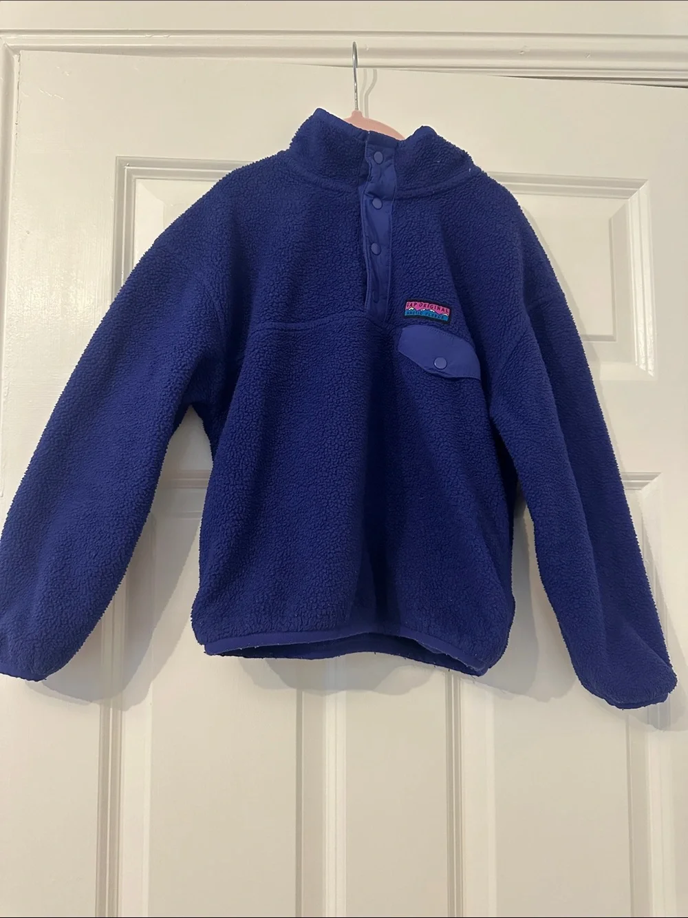 Patagonia Kids Deep Blue Snap-Pullover Fleece